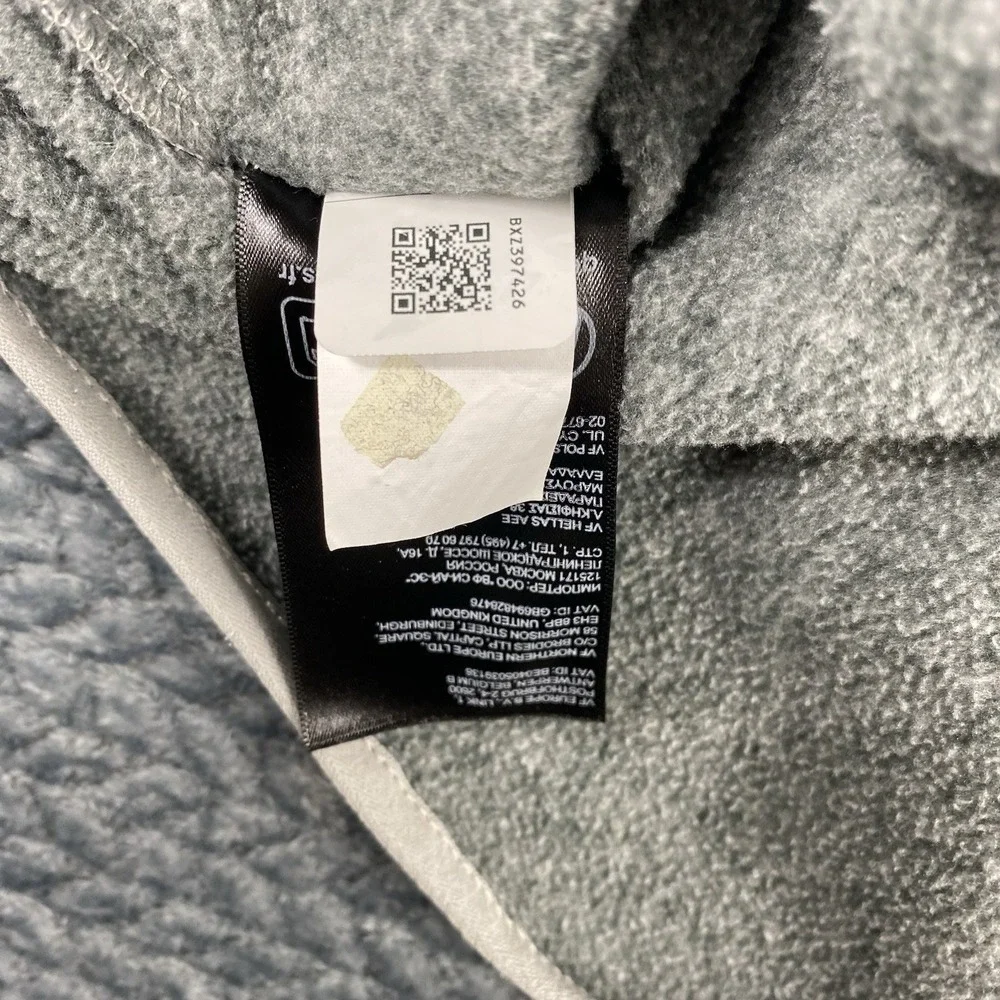The North Face Pullover Mens Large Gray Quarter Zip Fleece Sweater Hiking